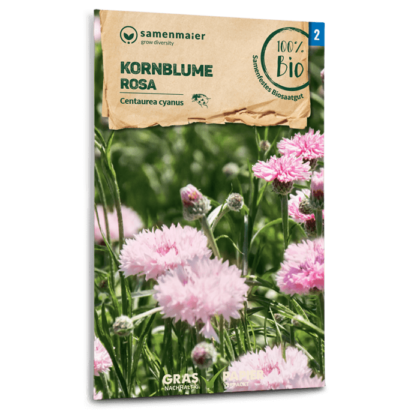 Bio-Saatgut Kornblume Rosa