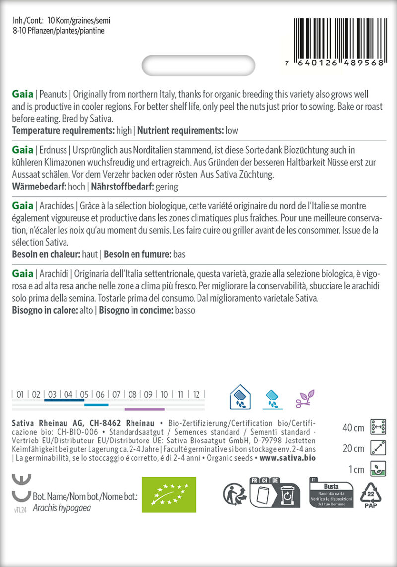Bio-Saatgut Erdnuss Gaia – Bild 6