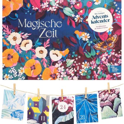Bio-Saatgut Adventskalender Magische Zeit "Wilder Blütenrausch" von Magic Garden Seeds