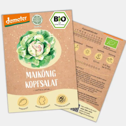 Bio-Saatgut Kopfsalat Maikönig