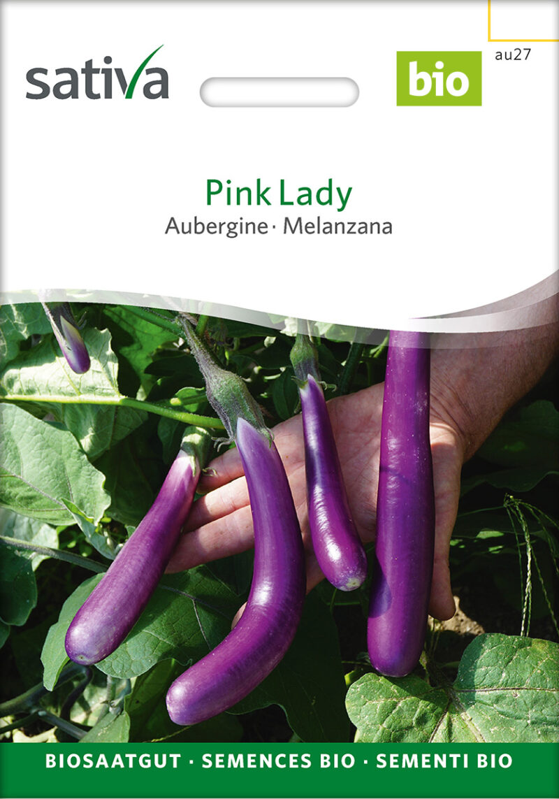 Bio-Saatgut Aubergine Pink Lady
