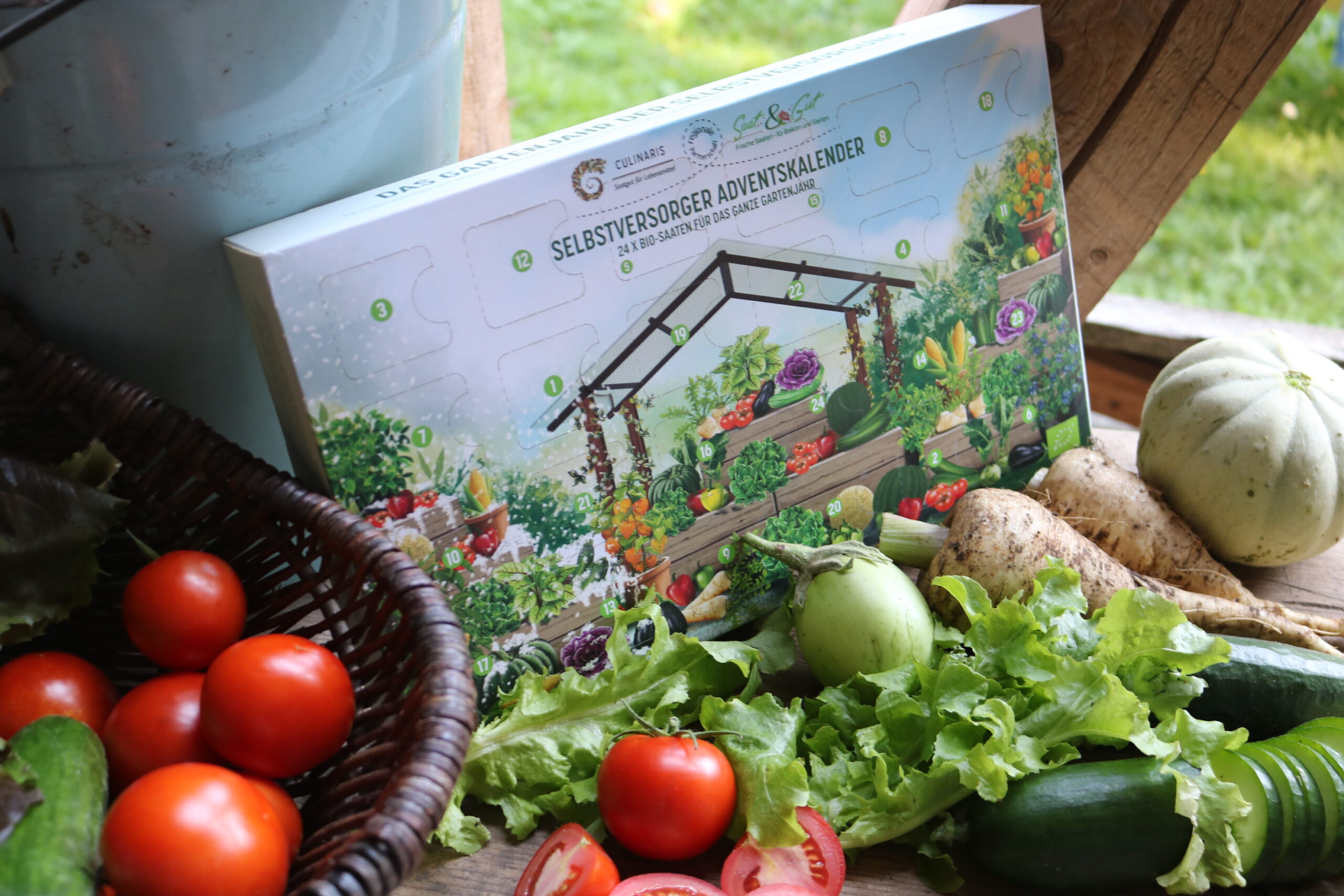 Bio-Saatgut Adventskalender "Selbstversorger" von Culinaris