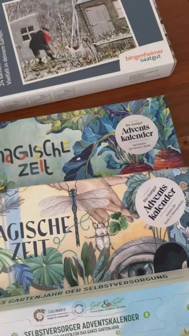 Welcher Saatgut-Adventskalender passt zu dir?
Bei der großen Auswahl an Adventskalendern fällt einem die Entscheidung nicht leicht. Ich stelle dir fünf spannende Kalender vor, vielleicht erleichtert dir das die Entscheidung?!
Auch ich werde mir dieses Jahr wieder die Adventszeit verkürzen und freue mich schon auf 24 neue Saatgutsorten.
Welchen Adventskalender würdest du dir aussuchen?

(unbezahlte Werbung, Produkt aus eigenem Sortiment)

#saatgutadventskalender #adventskalender #24türchen #biosaatgut #saatgut